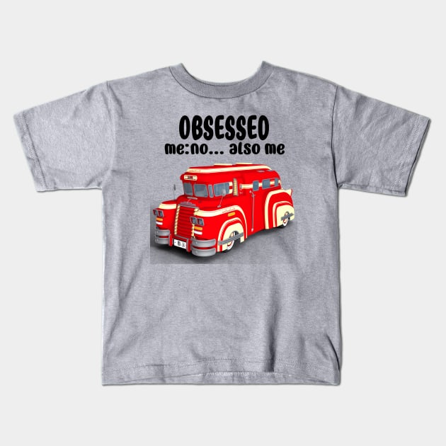 Hot Rod Obsession Kids T-Shirt by The Angry Possum